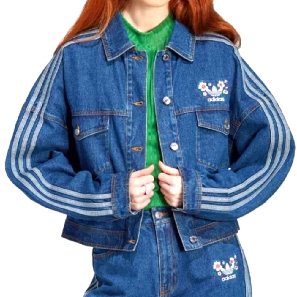 Adidas Originals Alexander Wang x Naomi Otsu Cherry Blossom Denim Jacket IP3767